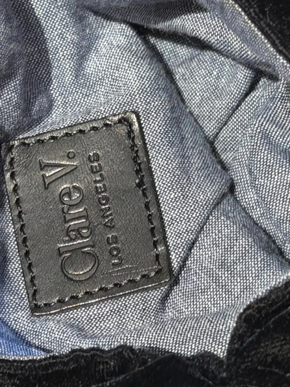 Clare V plush black